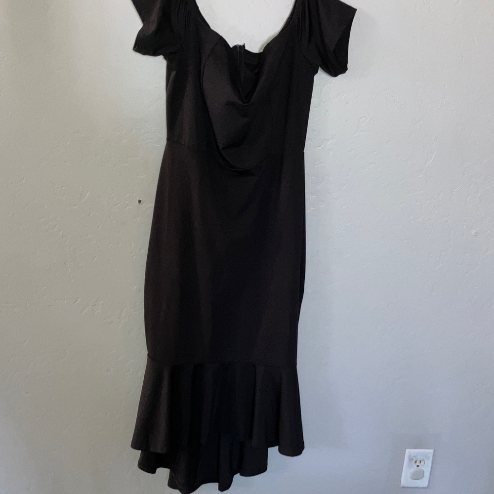 Vintage Black High Low Dress